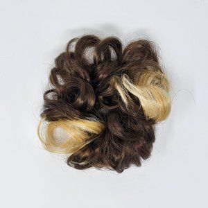 Curly Messy Hair Bun, Synthetic Hair Scrunchie, Hair Bun Pony Tail